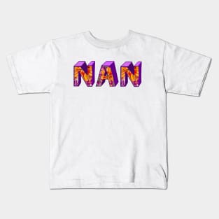 Top 10 best personalised gifts  Nan personalised,personalized custom name with flowers Nan Kids T-Shirt